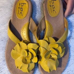 born concept yellow sandals
